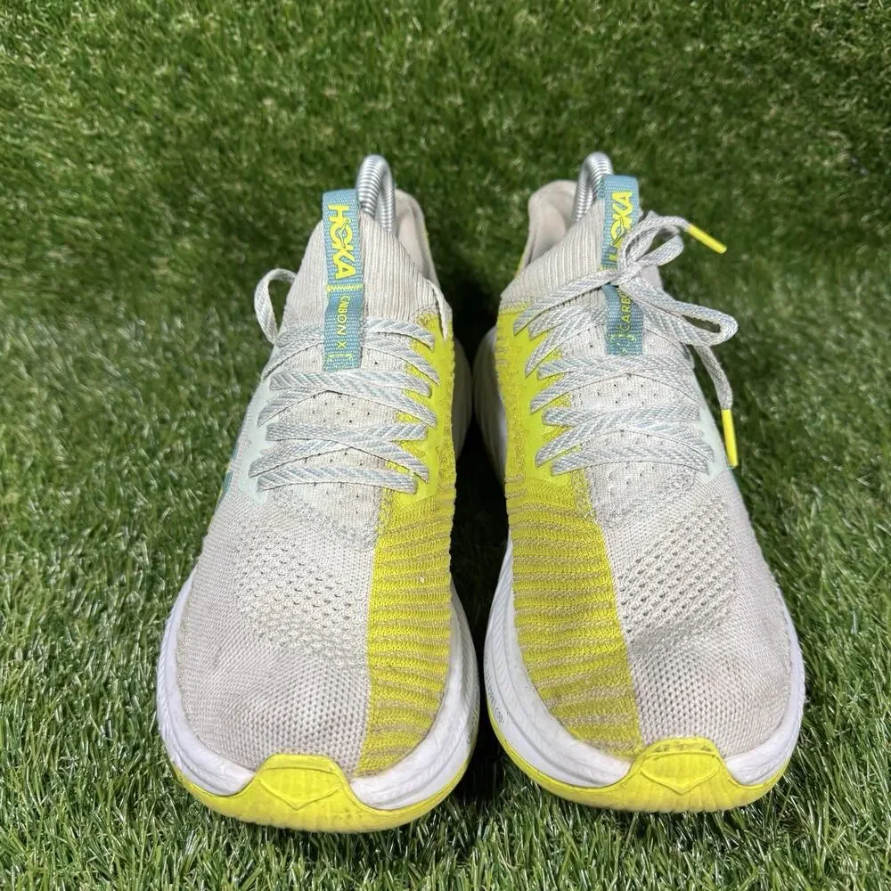 Size 7B- Hoka One One Carbon X Women’s Neon Yellow/White Sneakers Shoes
